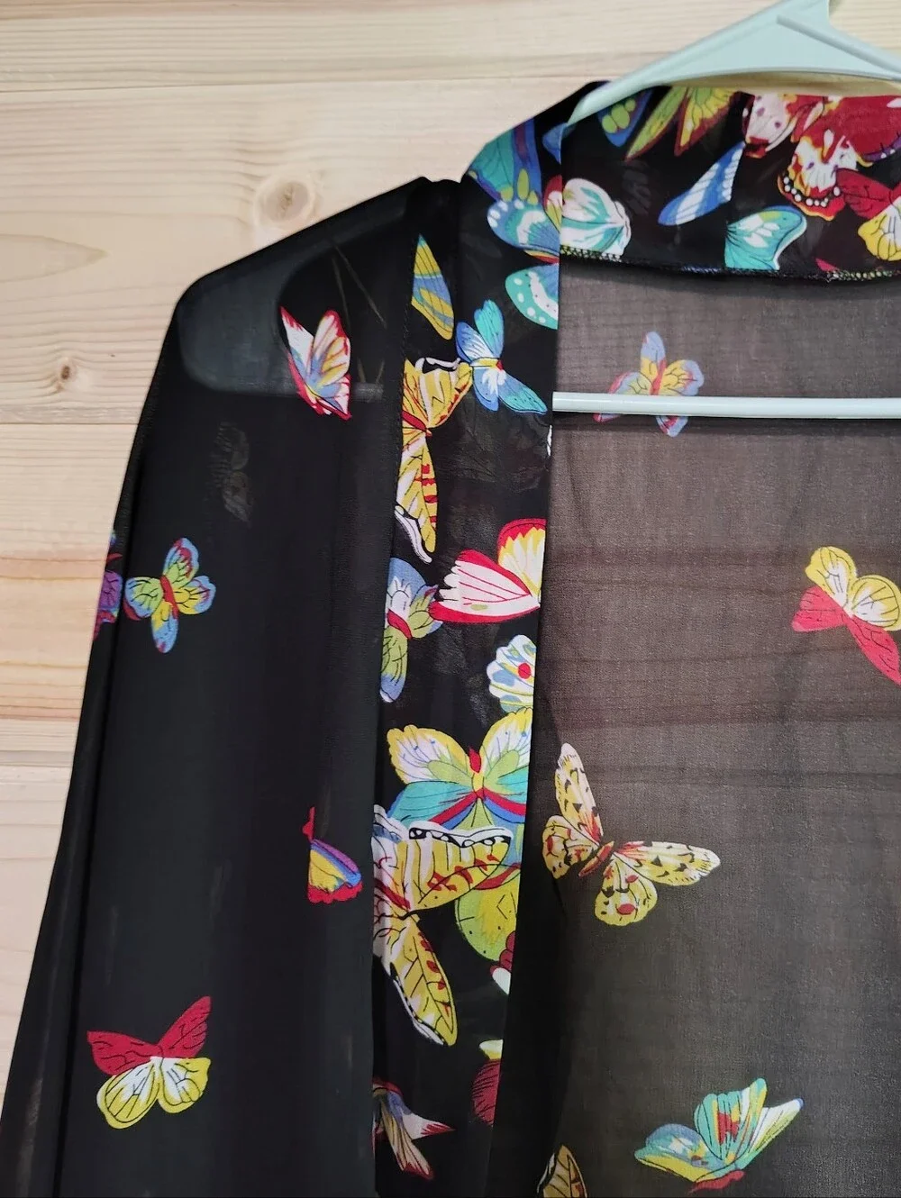 Max Hsuan & Wiiiwish Butterfly Kimono Cardigan Sheer OS Whimsical Flowy Vibrant